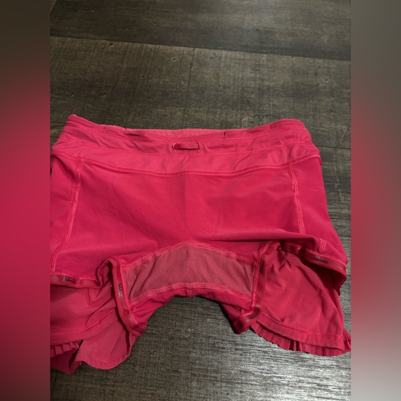 LULULEMON Play Off the Pleats Skirt Coral Pink Tennis Running Size 6 - Picture 10 of 14